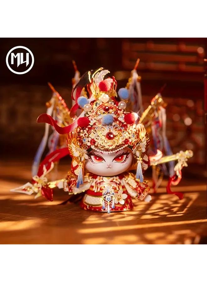 General Cat 3D Metal Puzzle Assembly Model Handmade Ornament Red Golden Gift - Image 4